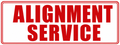 Alignment Service - 24x9 Automotive Sign