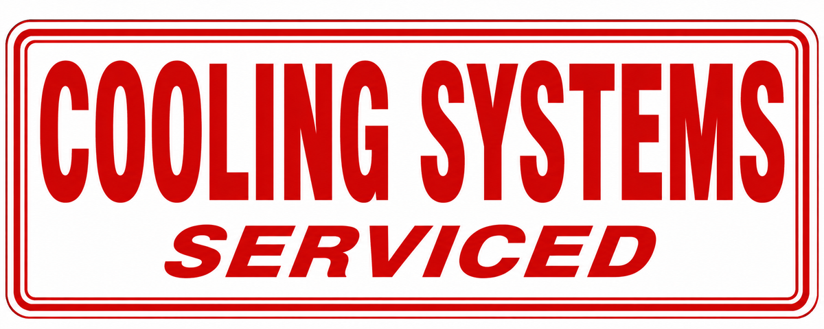 Cooling Systems Serviced - 24x9 Automotive Sign