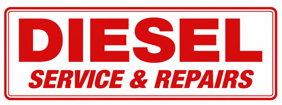 Diesel Service & Repairs - 24x9 Automotive Sign