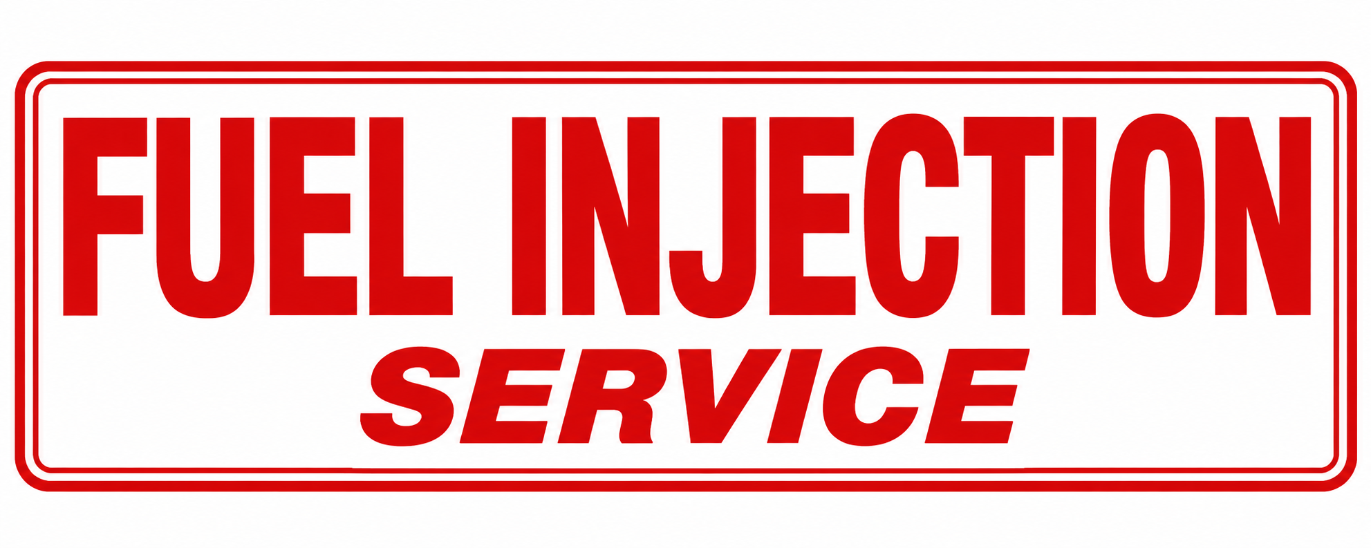 Fuel Injection Service - 24x9 Automotive Sign