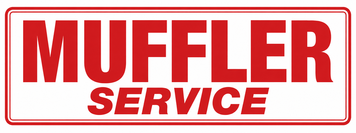 Muffler Service - 24x9 Automotive Sign