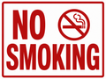 No Smoking Sign - 9x12