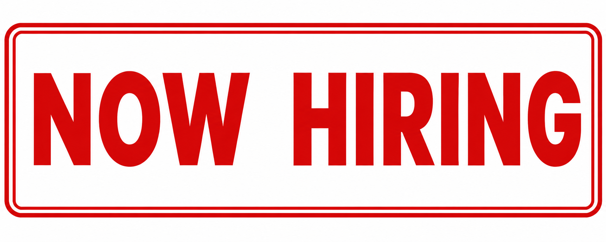 Now Hiring - 24x9 Sign